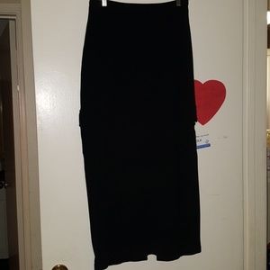 Black maxi skirt